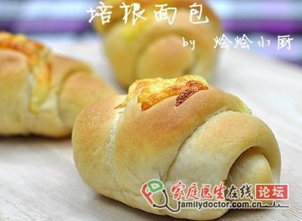越嚼越香的面包---培根面包（蘋(píng)果酵種）