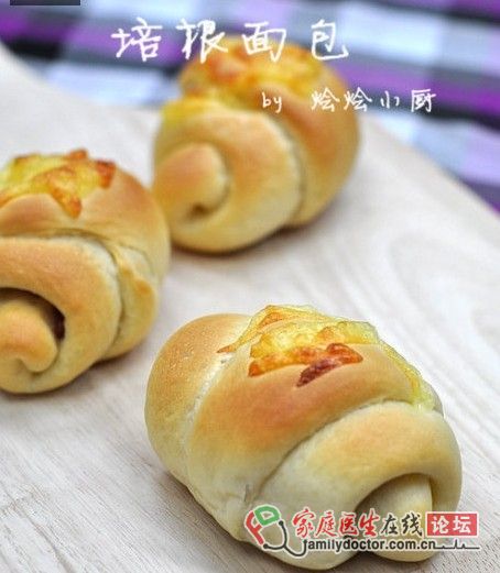 越嚼越香的面包---培根面包（蘋(píng)果酵種）