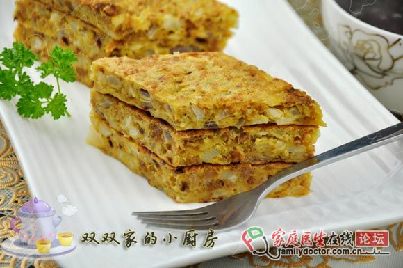 上班族媽媽如何搞定一份營養(yǎng)美味早餐——馬蹄肉餅+黑米粥