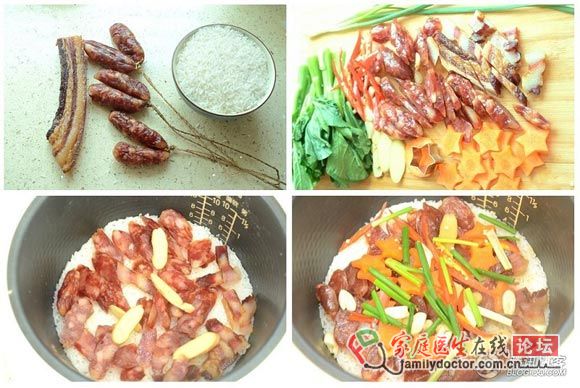 饞人呦！【電飯鍋版：臘味煲仔飯】
