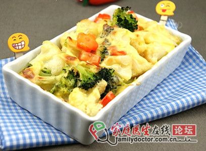 美食達(dá)人 薯泥芝士焗菜花的做法
