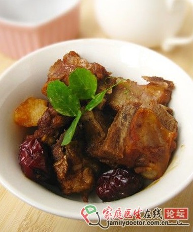 養(yǎng)生食療 茯苓山藥蒸排骨